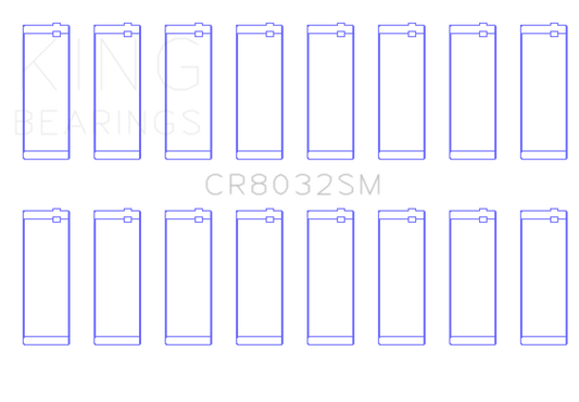 King Chrysler 345/ 370 16V (Size 0.75) Connecting Rod Bearing Set
