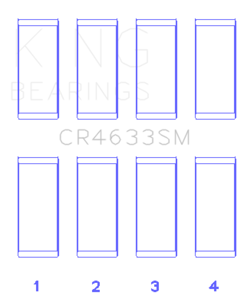 King 07-12 Mini Cooper N14B16C (Size +.5mm Undersize) Connecting Rod Bearing Set