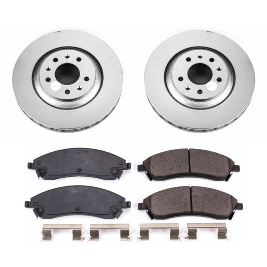 Power Stop 06-07 Cadillac CTS Front Z17 Evolution Geomet Coated Brake Kit