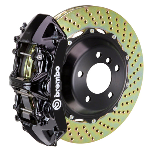 Brembo 09-11 997.2 C4 (Excl PCCB) Fr GT BBK 6Pis Cast 380x32 2pc Rotor Drilled-Black