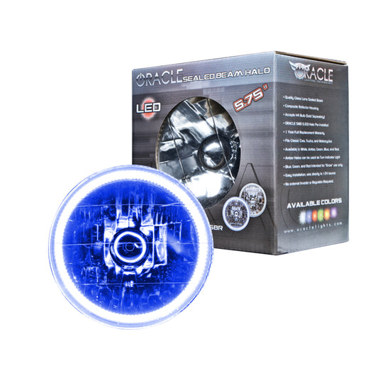 Oracle Pre-Installed Lights 5.75 IN. Sealed Beam - Blue Halo NO RETURNS