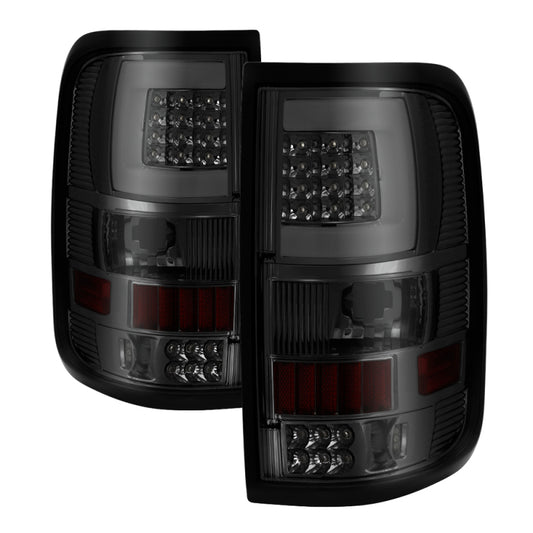 xTune 04-08 Ford F150 Styleside V3 LED Tail Lights - Smoke (ALT-ON-FF15004G3LB-LBLED-SM)