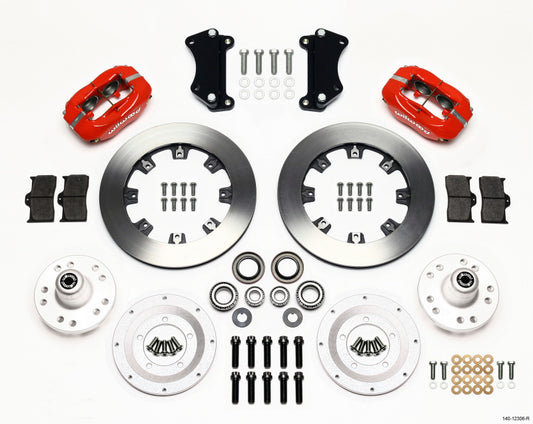 Wilwood Forged Dynalite Front Kit 12.19in Red Heidts Tri -5 2 inch Drop Spindle