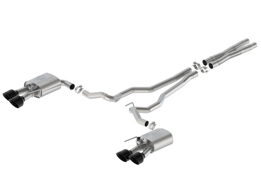 Ford Racing 2024 Mustang 5.0L Sport Cat-Back Exhaust W/Valance - Black Tips