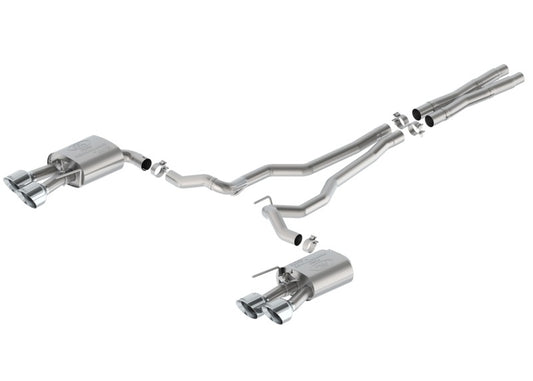 Ford Racing 2024 Mustang 5.0L GT Extreme Cat-Back Exhaust W/Valance - Chrome Tips