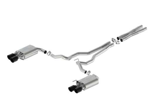 Ford Racing 2024 Mustang 5.0L GT Extreme Cat-Back Exhaust - Black Tips
