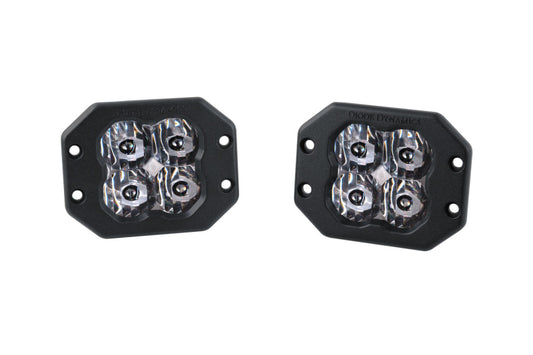 Diode Dynamics SS3 LED Pod Sport - White SAE Driving Flush (Pair)