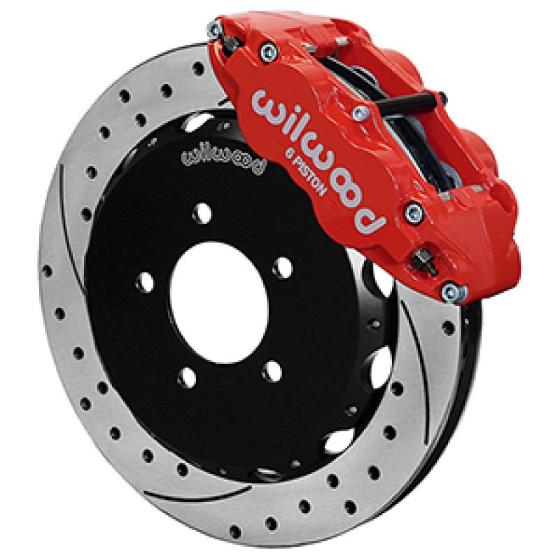 Wilwood 2013+ Honda Civic OEM 57mm Forged Narrow Superlite 6R Big Brake Front Brake Kit - Red