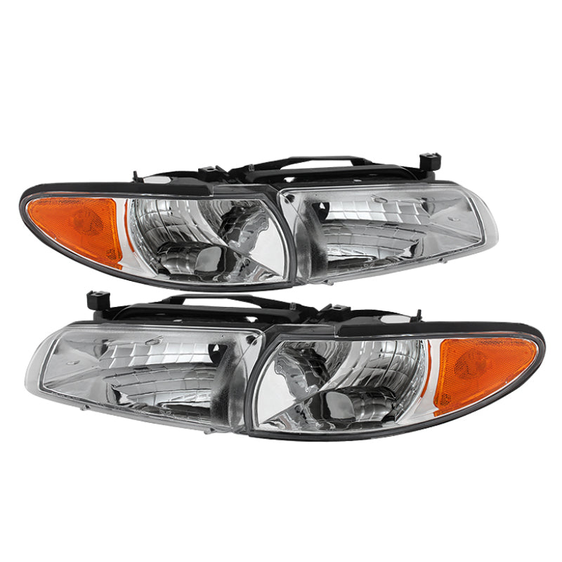 Xtune Pontiac Grand Prix 97-03 Crystal Headlights w/ Amber Corner Lights HD-JH-PGPRIX-SET-AM-C