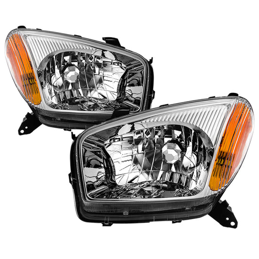 xTune Toyota RAV4 2001-2003 OEM Style Headlights - Chrome HD-JH-TRAV4-AM-C