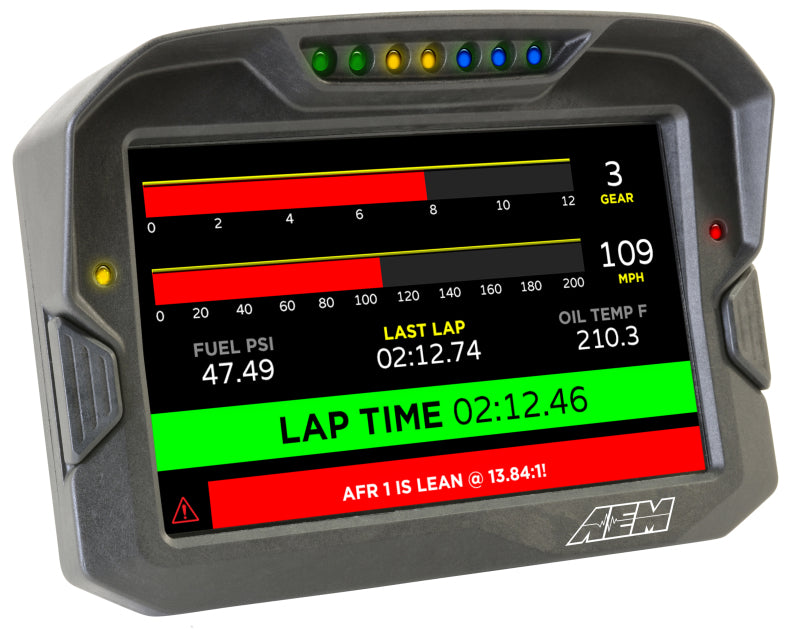 AEM CD-7 Logging Race Dash Carbon Fiber Digital Display (CAN Input Only)