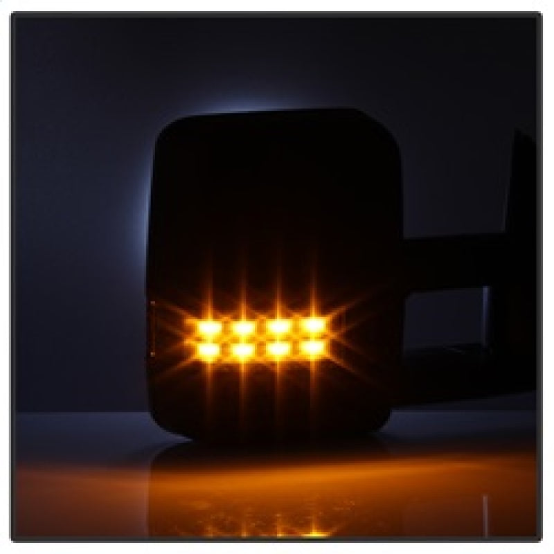 xTune Chevy Silverado 99-02 G2 Heated Amber LED Signal Telescoping Mirrors MIR-CS99S-G2-PWH-AM-SET