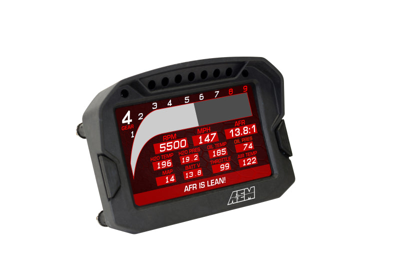 AEM CD-5LG Carbon Logging Digital Dash Display w/ Internal 10Hz GPS & Antenna