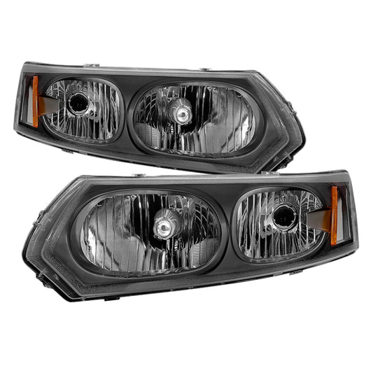 xTune Saturn ION Sedan only 03-07 OEM Style Headlights - Black HD-JH-SAION-4D-BK