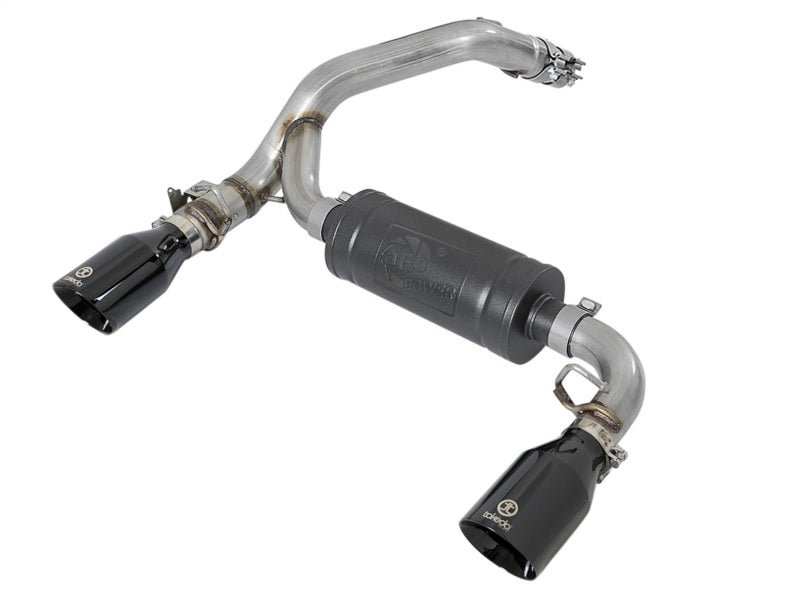 aFe Takeda 3in 304 SS Axle-Back Exhaust System w/ Black Tip 16-18 Ford Focus RS 2.3L (t)