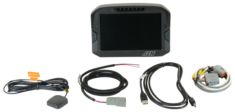 AEM CD-7 Non Logging GPS Enabled Race Dash Carbon Fiber Digital Display w/o VDM (CAN Input Only)