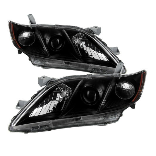 Xtune Toyota Camry 07-09 OEM Style Headlights Black HD-JH-TCAM07-AM-BK